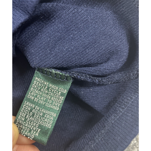 Lauren Ralph Lauren Blouse Womens Medium V Neck Minimalist Rayon Blend Stretch - Picture 5 of 12